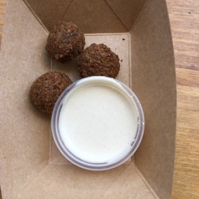 Gluten-free falafel from Soom Soom